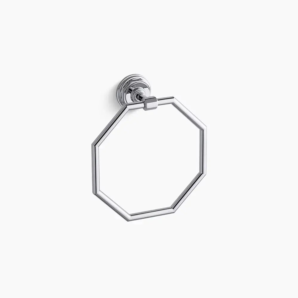 Kohler Pinstripe Towel ring K-13112-CP - Plumbing Market