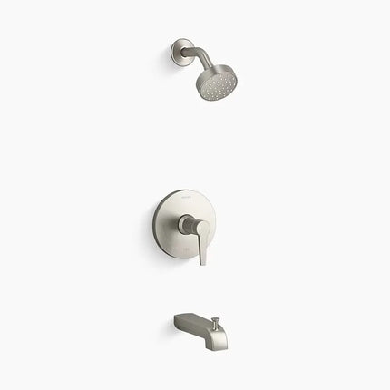 Kohler Pitch® Rite-Temp® bath and shower trim kit, 2.5 gpm Brushed Nickel - Plumbing Market