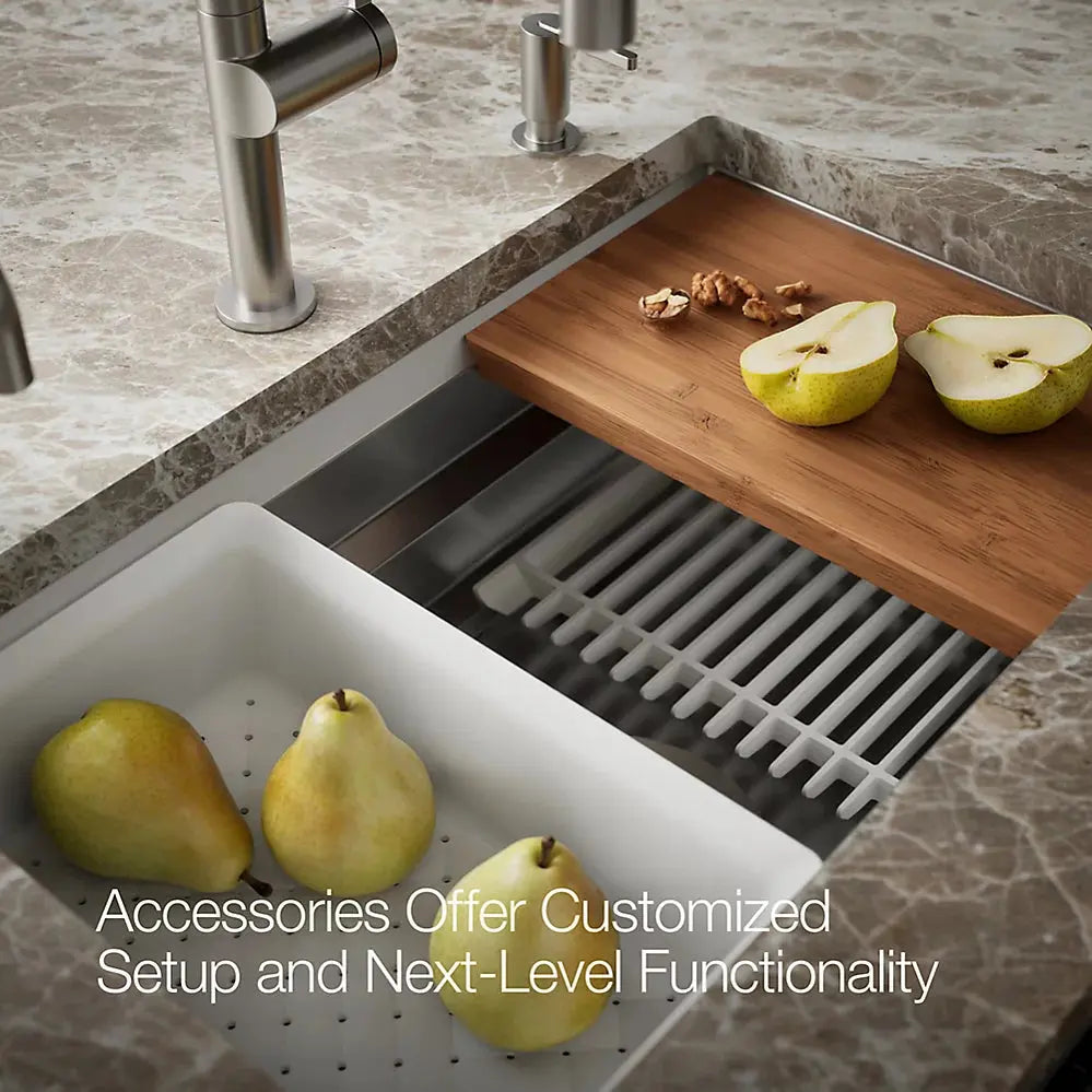 Kohler Prolific 29" undermount single-bowl workstation kitchen sink K-23651-NA - Plumbing Market