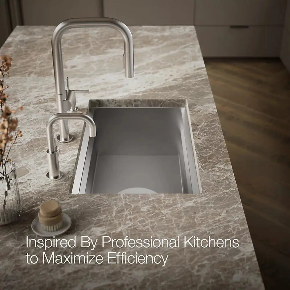 Kohler Prolific 29" undermount single-bowl workstation kitchen sink K-23651-NA - Plumbing Market