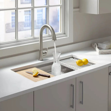 Kohler Prolific 33" undermount single-bowl workstation kitchen sink K-5540-NA - Plumbing Market