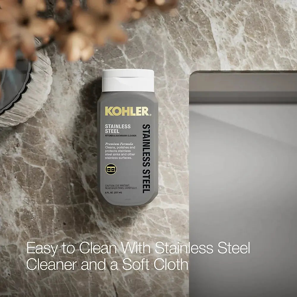 Kohler Prolific 44" undermount single-bowl workstation kitchen sink stainless steel - Plumbing Market