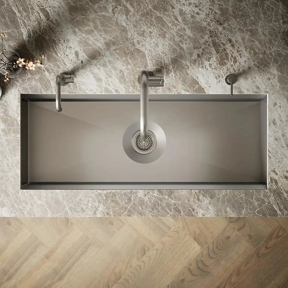 Kohler Prolific 44" undermount single-bowl workstation kitchen sink stainless steel - Plumbing Market
