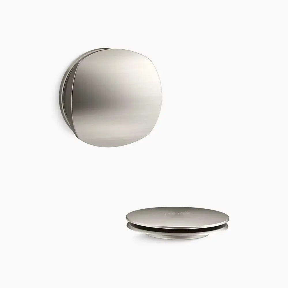 Kohler PureFlo Rotary-turn bath drain trim Vibrant Brushed Nickel - Plumbing Market