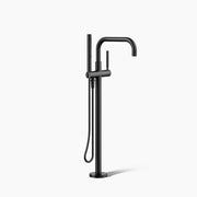 Kohler Purist Floor-mount bath filler trim with handshower matte black - Plumbing Market