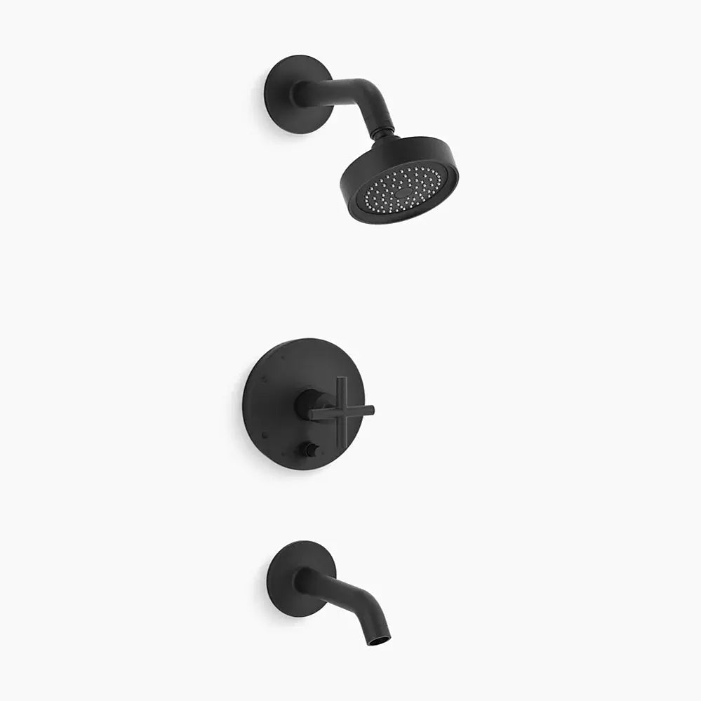 Kohler Purist R/T B&S Trm/Crs Hdls,35-Deg Spt T14420-3-BL - Plumbing Market