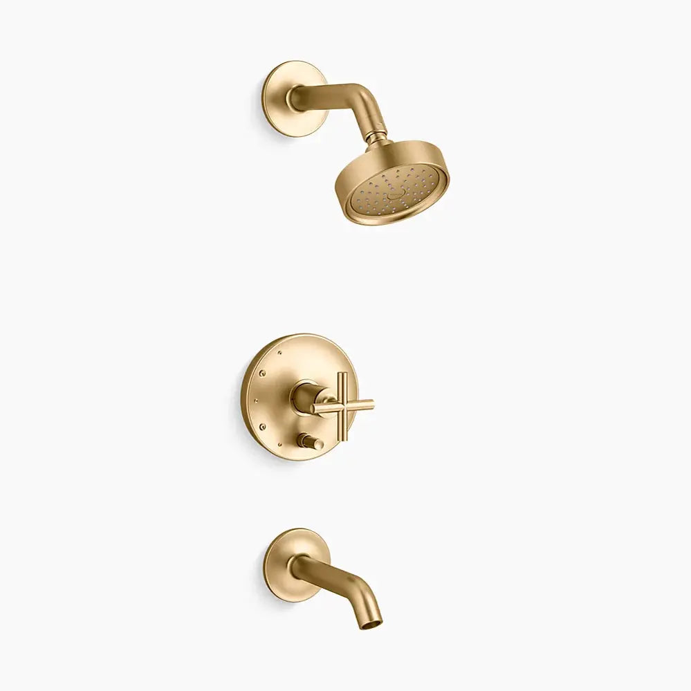 Kohler Purist R/T B&S Trm/Crs Hdls,35-Deg Spt T14420-3G-2MB - Plumbing Market