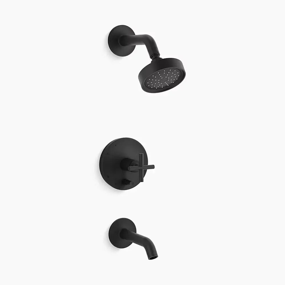 Kohler Purist R/T B&S Trm/Crs Hdls,35-Deg Spt T14420-3G-BL - Plumbing Market