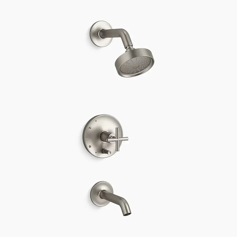 Kohler Purist R/T B&S Trm/Crs Hdls,35-Deg Spt T14420-3G-BN - Plumbing Market
