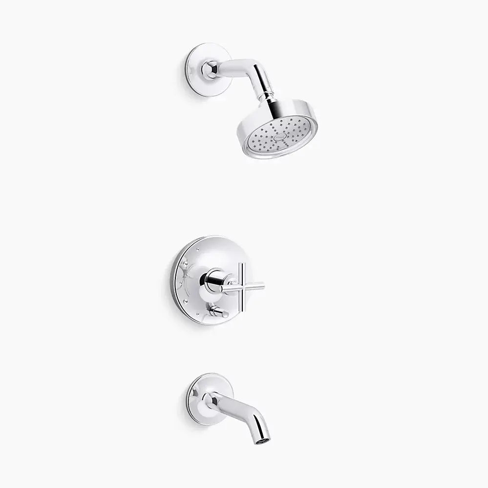 Kohler Purist R/T B&S Trm/Crs Hdls,35-Deg Spt T14420-3G-CP - Plumbing Market
