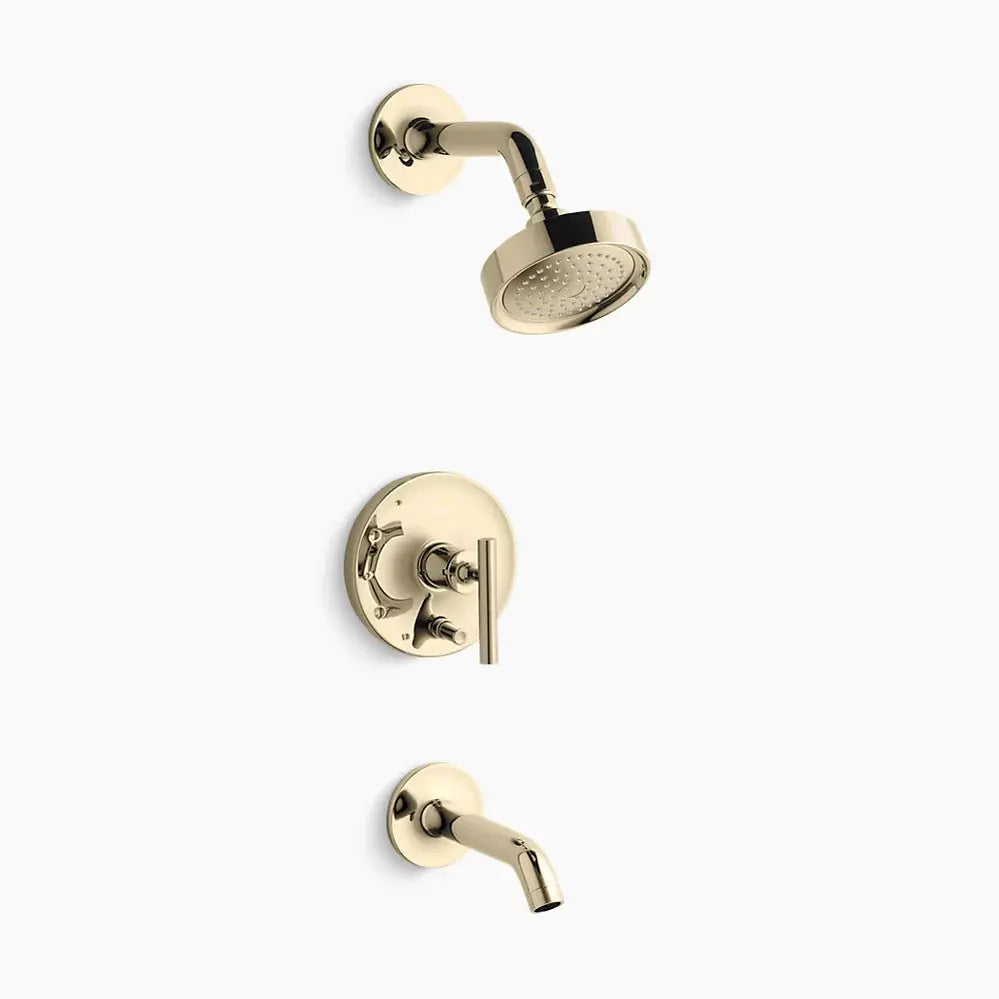 Kohler Purist R/T B&S Trm/Lvr Hdls,35 Deg Spt T14420-4-AF - Plumbing Market