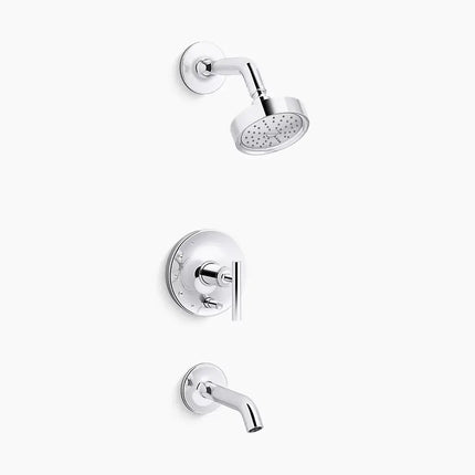 Kohler Purist R/T B&S Trm/Lvr Hdls,35 Deg Spt T14420-4G-CP - Plumbing Market