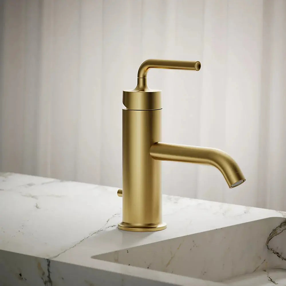 Kohler Purist Single-handle bathroom sink faucet with Straight Lever handle, 1.2 gpm K-14402-4A-2MB - Plumbing Market