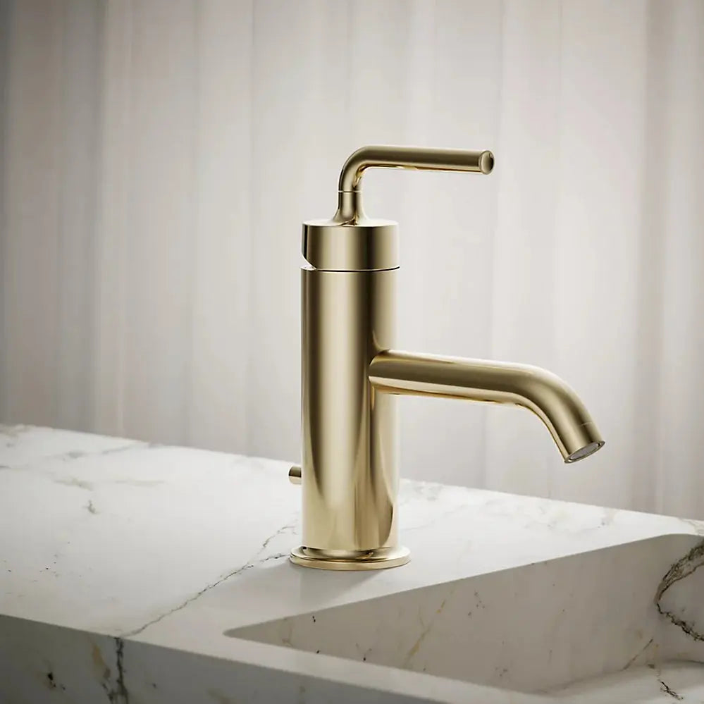 Kohler Purist Single-handle bathroom sink faucet with Straight Lever handle, 1.2 gpm K-14402-4A-AF - Plumbing Market