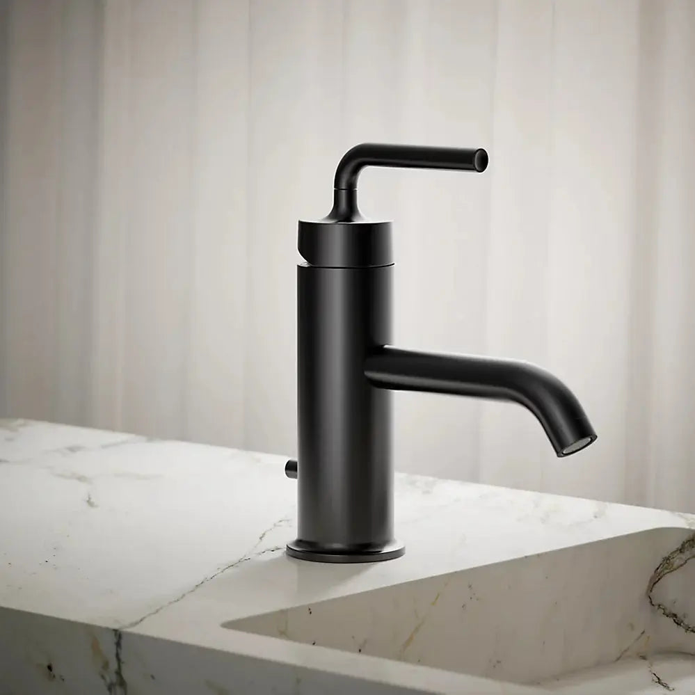 Kohler Purist Single-handle bathroom sink faucet with Straight Lever handle, 1.2 gpm K-14402-4A-BL - Plumbing Market
