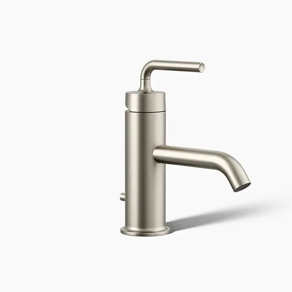 Kohler Purist Single-handle bathroom sink faucet with Straight Lever handle, 1.2 gpm K-14402-4A-BN - Plumbing Market
