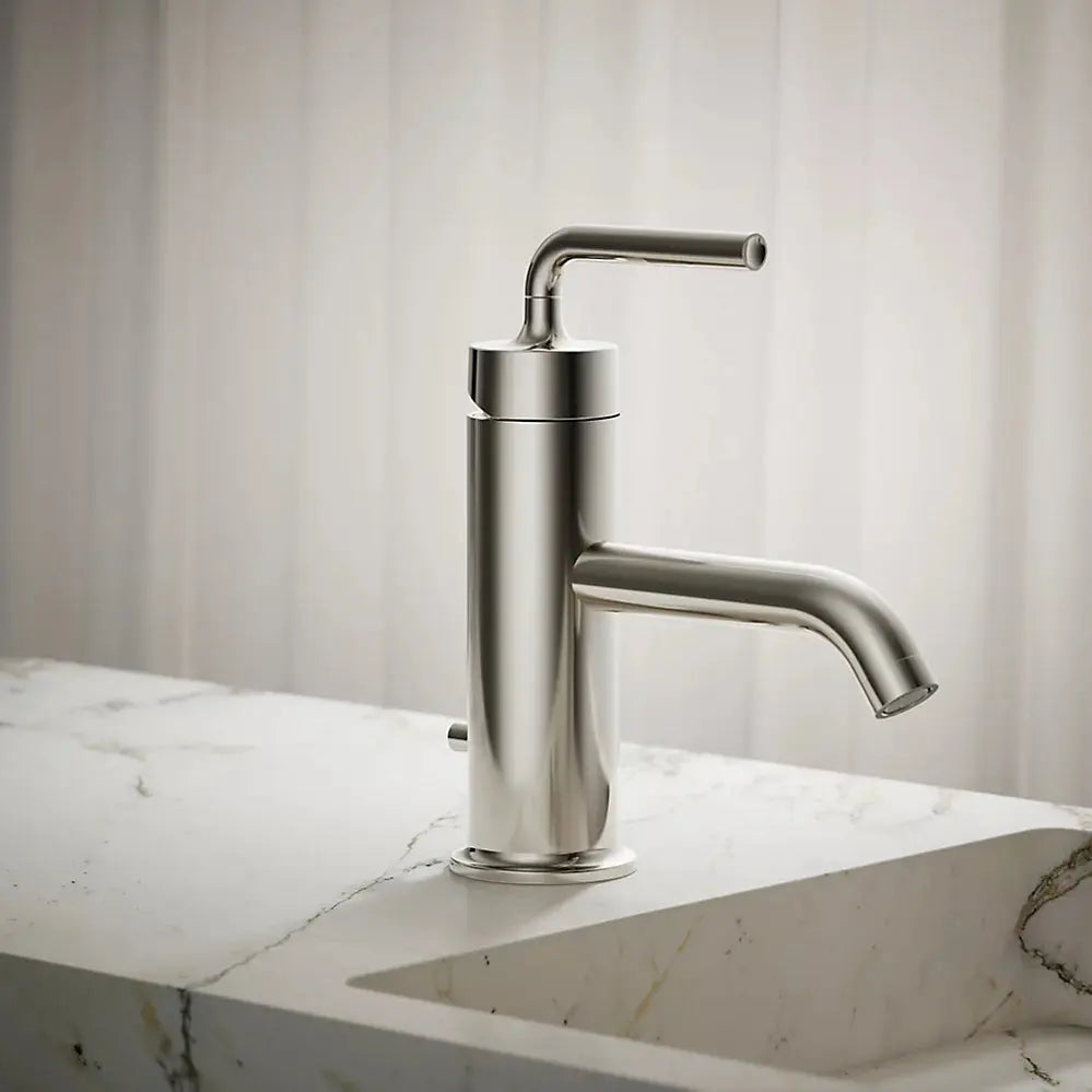 Kohler Purist Single-handle bathroom sink faucet with Straight Lever handle, 1.2 gpm K-14402-4A-SN - Plumbing Market