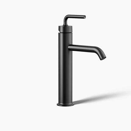 Kohler Purist Tall single-handle bathroom sink faucet with Lever handle, 1.2 gpm K-14404-4A-BL - Plumbing Market