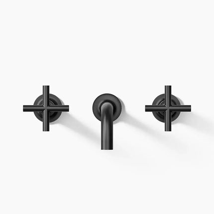 Kohler Purist Wall Mount Bathroom Sink Faucet Trim with Cross Handles 1.2 GPM - Plumbing Market
