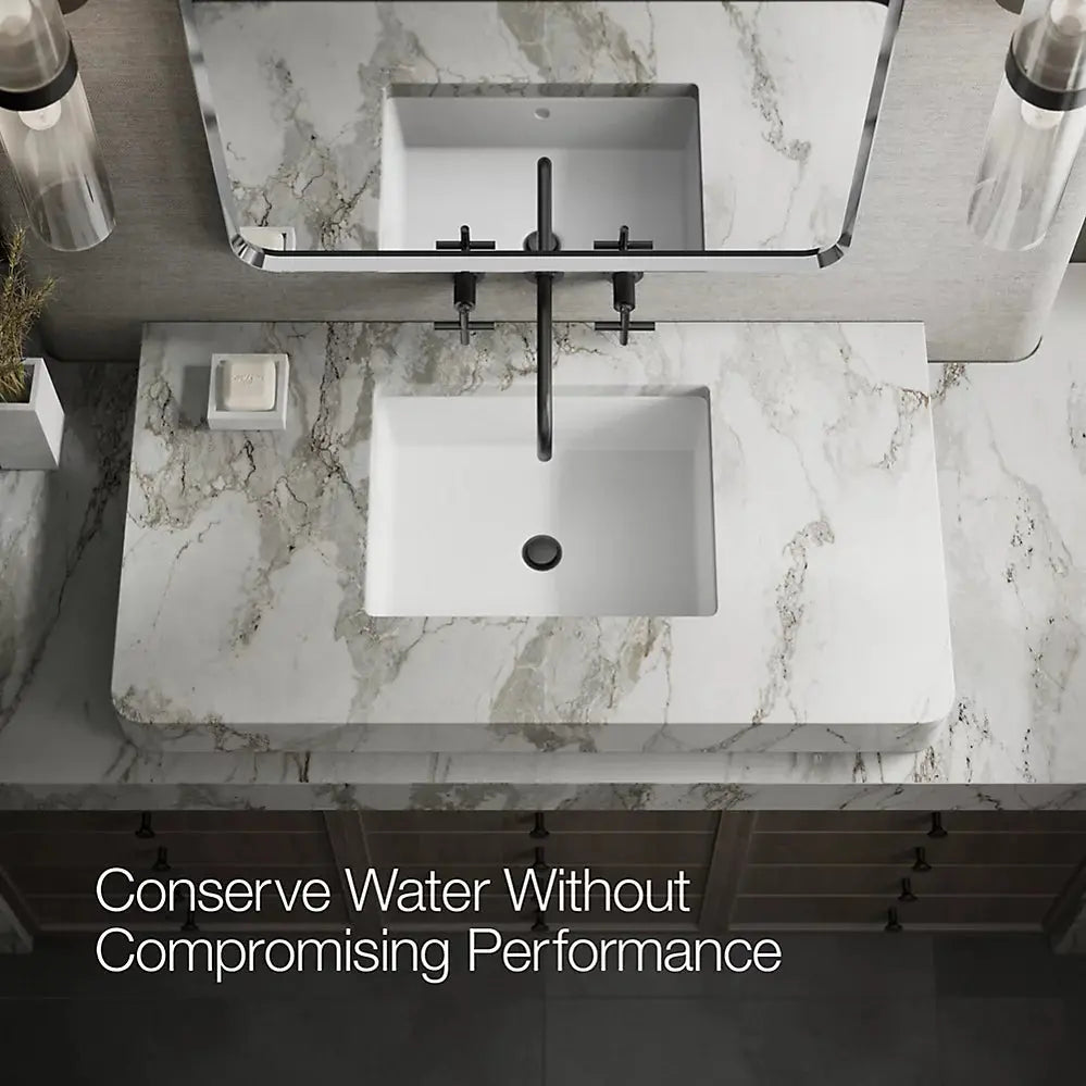 Kohler Purist Wall Mount Bathroom Sink Faucet Trim with Cross Handles 1.2 GPM - Plumbing Market