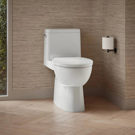 Kohler Reach One-piece Compact Elongated Toilet with Skirted Trapway - Plumbing Market