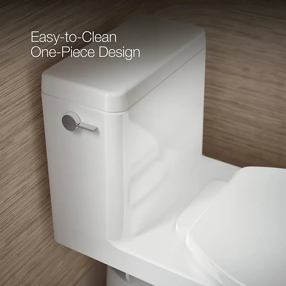 Kohler Reach One-piece Compact Elongated Toilet with Skirted Trapway - Plumbing Market