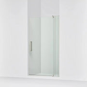 Kohler Revel Pivot shower door, 70" H x 39-1/8 - 44" W, with 5/16" thick Frosted glass brushed nickel - Plumbing Market