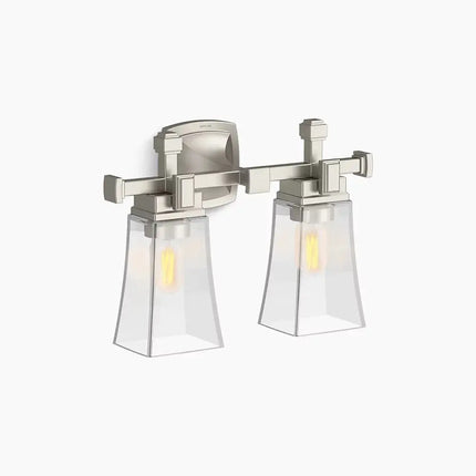 Kohler Riff 2 Light Sconce 31756-SC02-BNL - Plumbing Market
