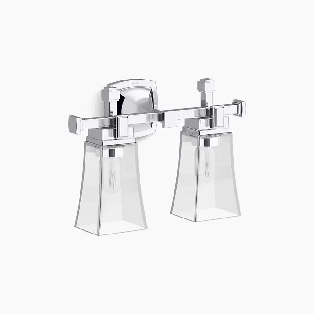 Kohler Riff 2 Light Sconce 31756-SC02-CPL - Plumbing Market