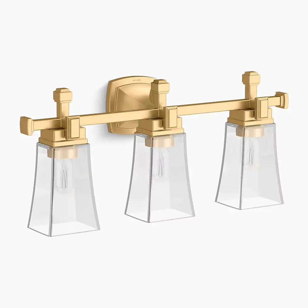 Kohler Riff 3 Light Sconce 31757-SC03-2GL - Plumbing Market