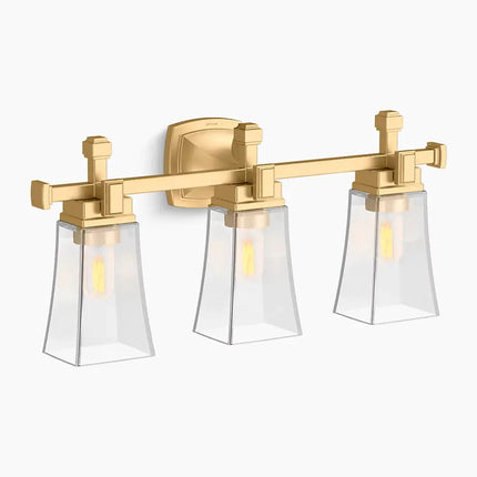 Kohler Riff 3 Light Sconce 31757-SC03-2GL - Plumbing Market