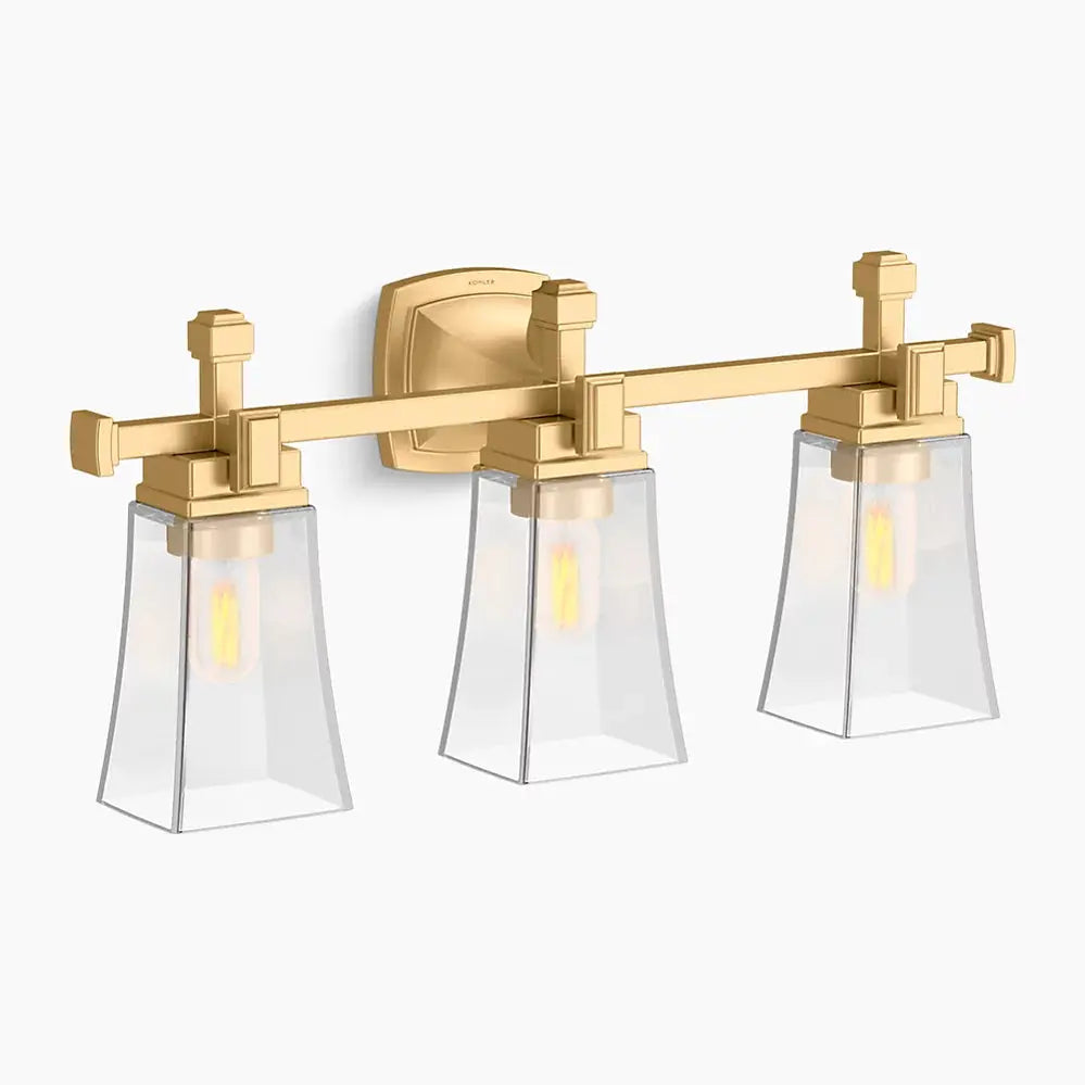 Kohler Riff 3 Light Sconce 31757-SC03-2GL - Plumbing Market