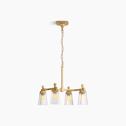 Kohler Riff 4 Light Chandelier 31758-CH04-2GL - Plumbing Market