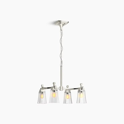 Kohler Riff 4 Light Chandelier 31758-CH04-SNL - Plumbing Market