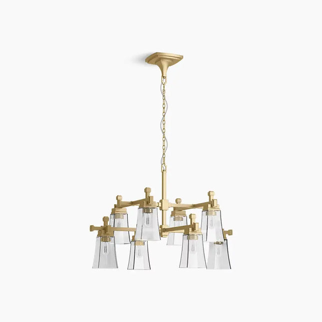 Kohler Riff 8 Light Chandelier 31759-CH08-2GL - Plumbing Market