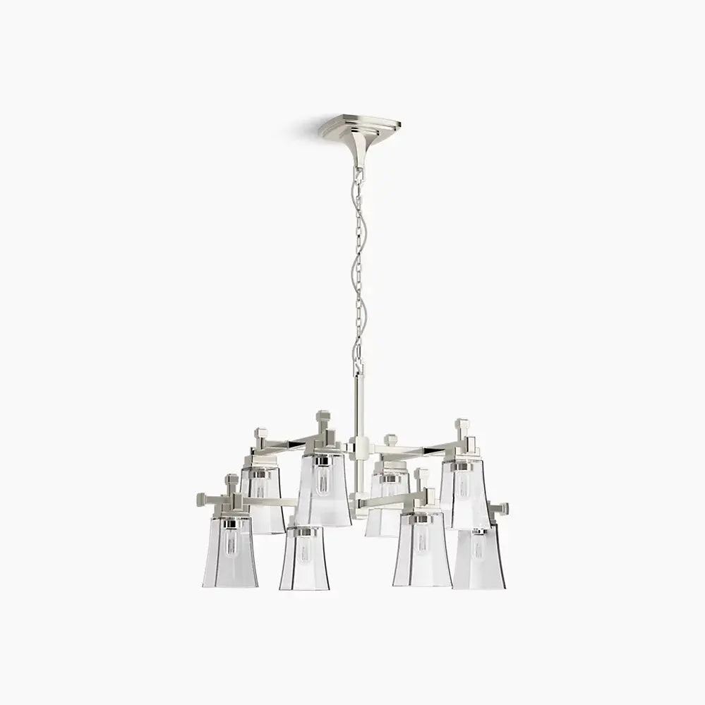 Kohler Riff 8 Light Chandelier 31759-CH08-SNL - Plumbing Market