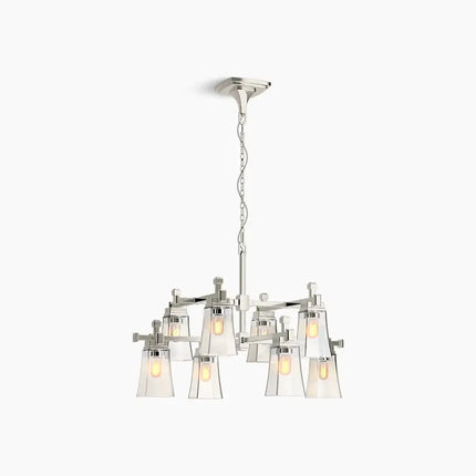 Kohler Riff 8 Light Chandelier 31759-CH08-SNL - Plumbing Market