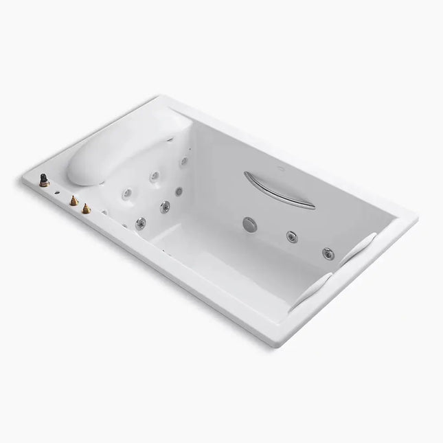 Kohler RiverBath 75" x 45" drop-in heated whirlpool bath K-1360-H2-0 - Plumbing Market