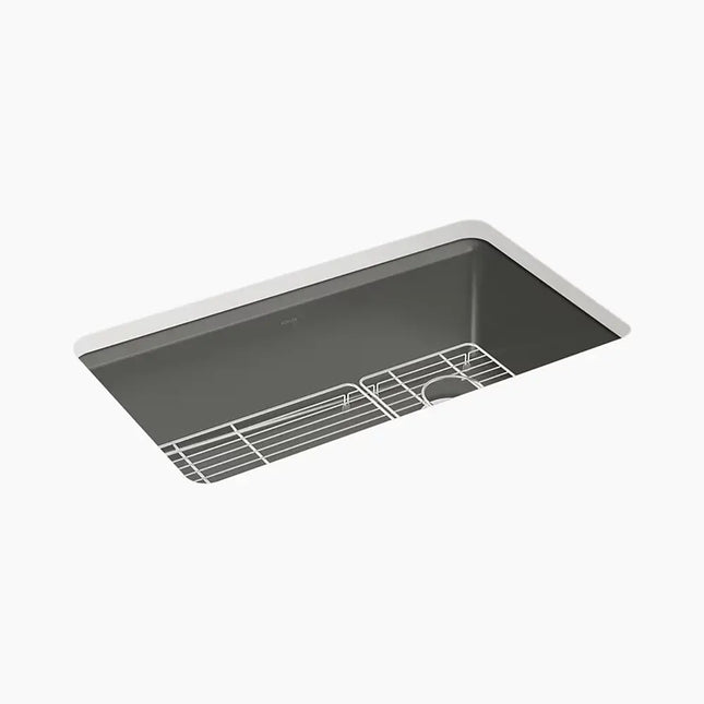 Kohler Riverby 33" undermount single-bowl kitchen sink K-5871-5UA1-58 - Plumbing Market