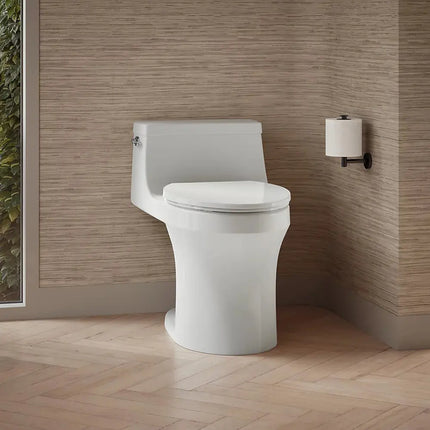 Kohler San Souci One-piece compact elongated toilet with concealed trapway, 1.28 gpf - Plumbing Market