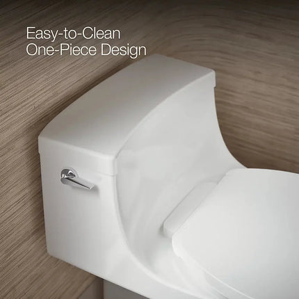 Kohler San Souci One-piece compact elongated toilet with concealed trapway, 1.28 gpf - Plumbing Market