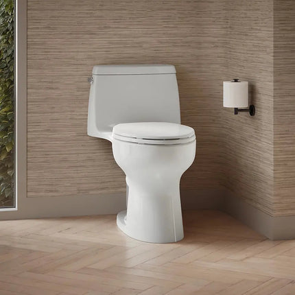 Kohler Santa Rosa One-piece compact elongated toilet, 1.28 gpf - Plumbing Market