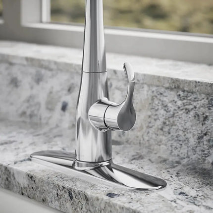 Kohler Simplice Compact Pull Down Kitchen Sink Faucet with Three Function Sprayhead K-597-CP - Plumbing Market