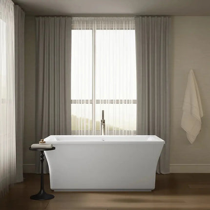 Kohler Stargaze 60-1/4" x 34-1/4" Freestanding Bath with Fluted Shroud - Plumbing Market
