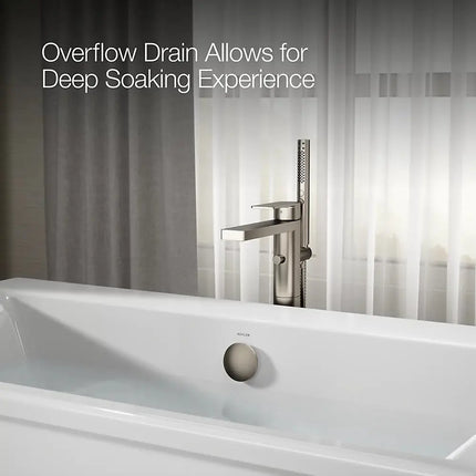 Kohler Stargaze 60-1/4" x 34-1/4" Freestanding Bath with Fluted Shroud - Plumbing Market