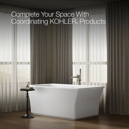 Kohler Stargaze 60-1/4" x 34-1/4" Freestanding Bath with Fluted Shroud - Plumbing Market