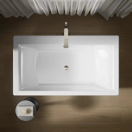 Kohler Stargaze 60-1/4" x 34-1/4" Freestanding Bath with Fluted Shroud - Plumbing Market