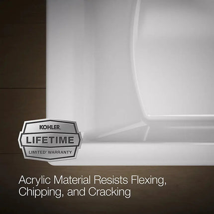 Kohler Stargaze 60-1/4" x 34-1/4" Freestanding Bath with Fluted Shroud - Plumbing Market