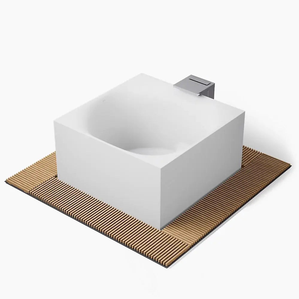 Kohler Stillness Infinity Experience 72" x 72" freestanding bath K-31405-INF-HW1 - Plumbing Market