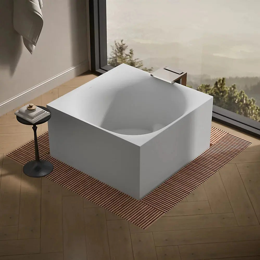 Kohler Stillness Infinity Experience 72" x 72" freestanding bath K-31405-INF-HW1 - Plumbing Market